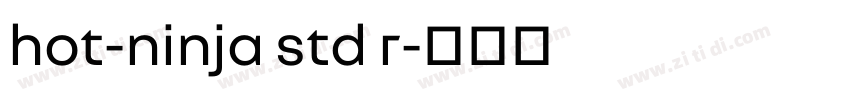 hot-ninja std r字体转换